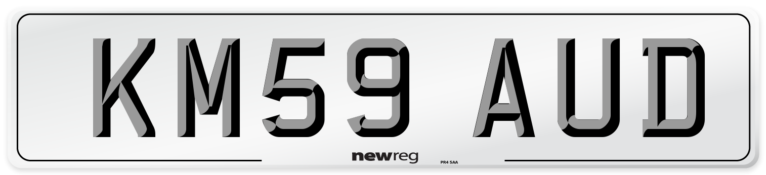 KM59 AUD Number Plate from New Reg